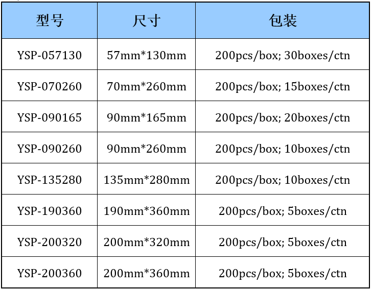 医用灭菌消毒自封袋规格